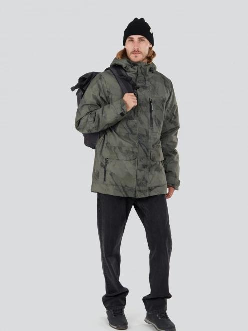 Fundango Perill Parka Jacket férfi télikabát oliva színben 4