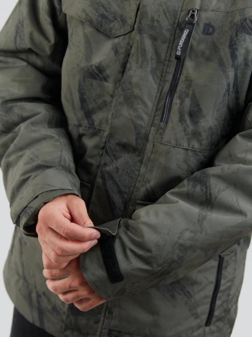 Fundango Perill Parka Jacket férfi télikabát oliva színben 7