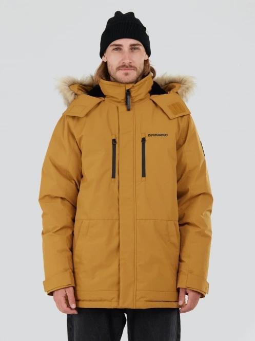 Fundango Spirit Parka Jacket férfi télikabát sárga színben 2