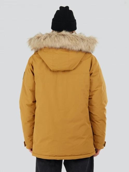 Fundango Spirit Parka Jacket férfi télikabát sárga színben 3