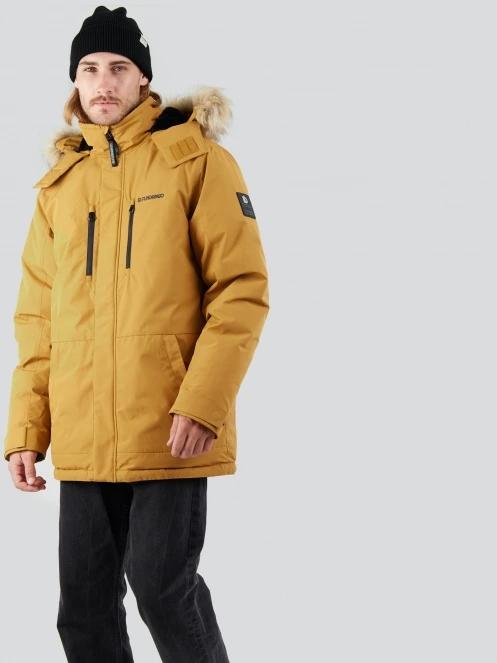 Fundango Spirit Parka Jacket férfi télikabát sárga színben 5