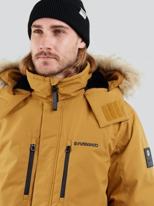 Fundango Spirit Parka Jacket férfi télikabát sárga színben 6