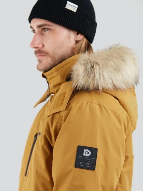 Fundango Spirit Parka Jacket férfi télikabát sárga színben 7
