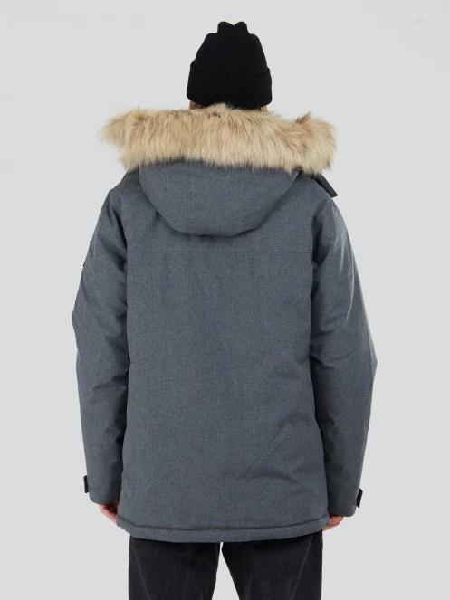 Fundango Spirit Parka Jacket férfi télikabát szürke színben 3