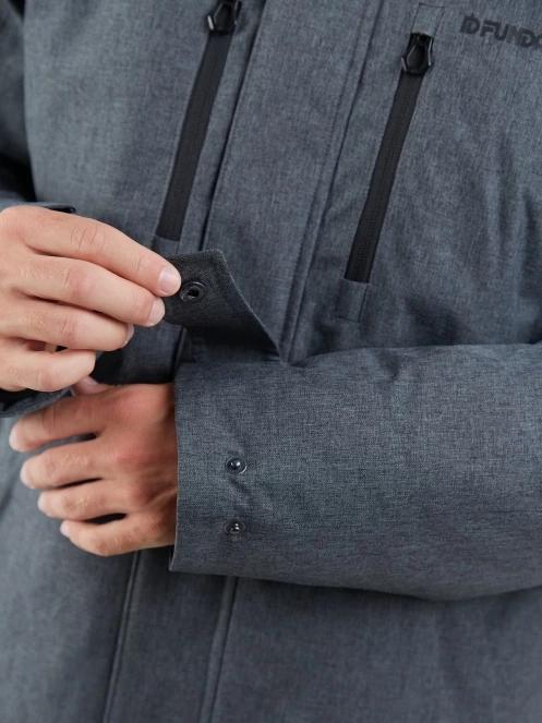Fundango Spirit Parka Jacket férfi télikabát szürke színben 7