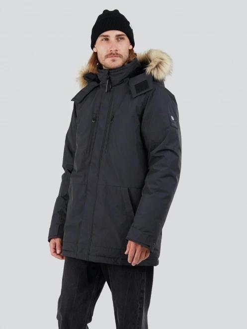 Fundango Spirit Parka Jacket férfi télikabát fekete színben 2