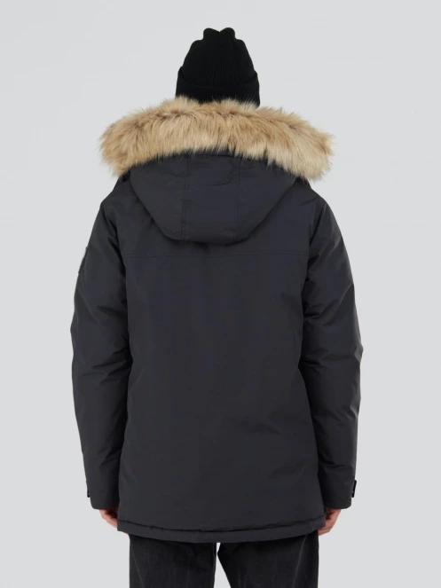 Fundango Spirit Parka Jacket férfi télikabát fekete színben 3