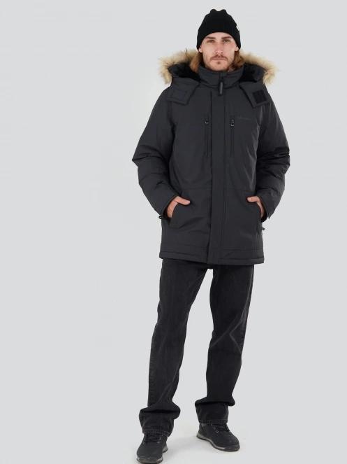 Fundango Spirit Parka Jacket férfi télikabát fekete színben 4