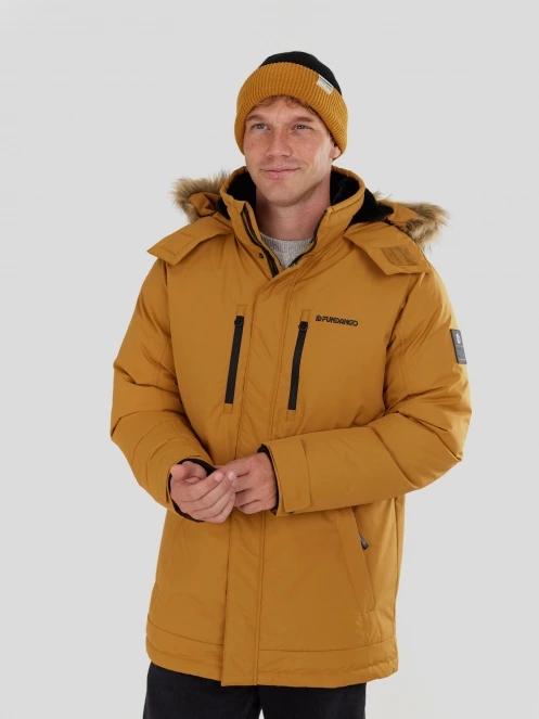 Fundango Spirit Parka Jacket férfi télikabát sárga színben 2
