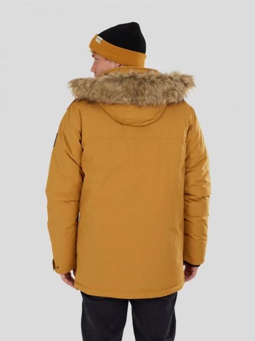Fundango Spirit Parka Jacket férfi télikabát sárga színben 3
