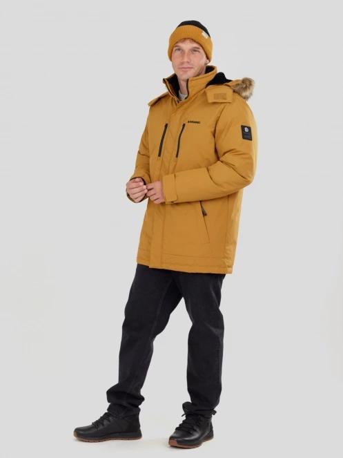 Fundango Spirit Parka Jacket férfi télikabát sárga színben 5