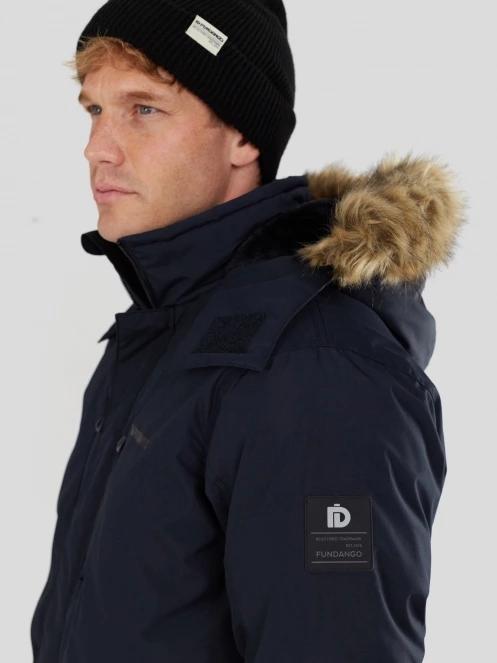 Fundango Spirit Parka Jacket férfi télikabát sötétkék színben 5