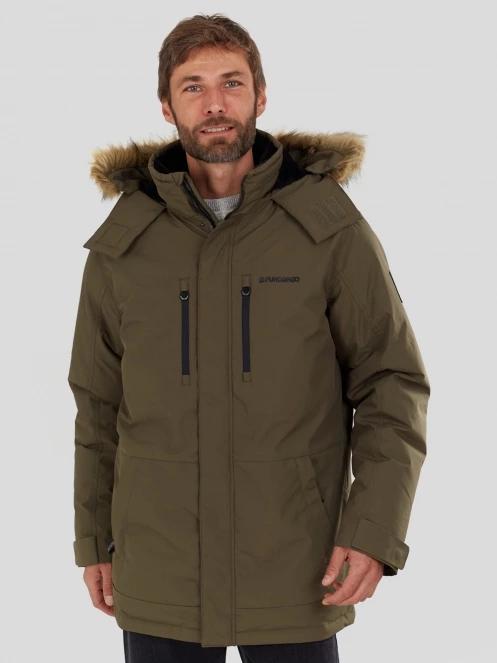 Fundango Spirit Parka Jacket férfi télikabát oliva színben 4