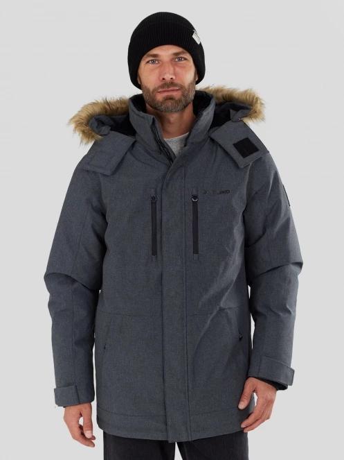 Fundango Spirit Parka Jacket férfi télikabát szürke színben 2