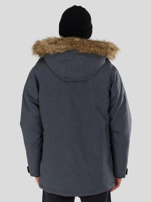 Fundango Spirit Parka Jacket férfi télikabát szürke színben 3