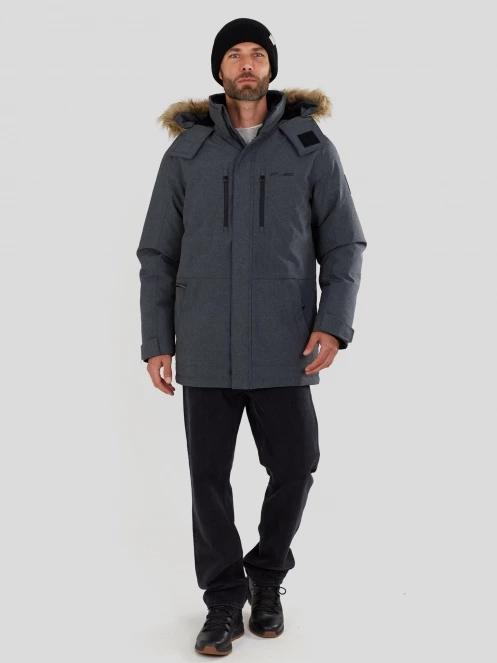 Fundango Spirit Parka Jacket férfi télikabát szürke színben 4