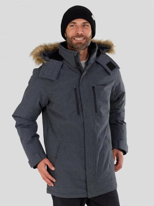 Fundango Spirit Parka Jacket férfi télikabát szürke színben 5