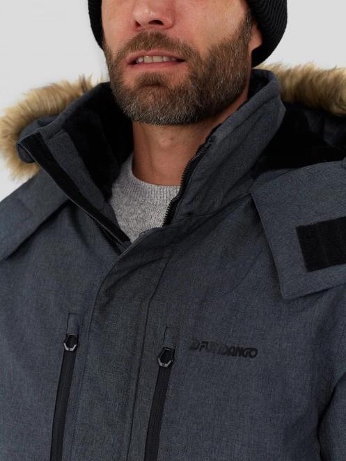 Fundango Spirit Parka Jacket férfi télikabát szürke színben 6