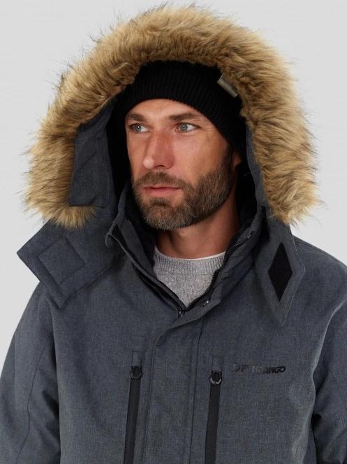 Fundango Spirit Parka Jacket férfi télikabát szürke színben 7