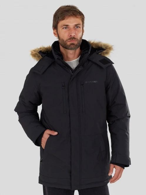 Fundango Spirit Parka Jacket férfi télikabát fekete színben 2