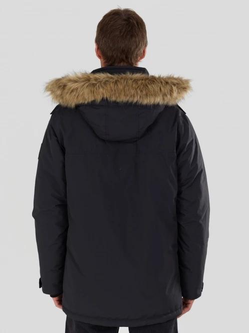 Fundango Spirit Parka Jacket férfi télikabát fekete színben 3