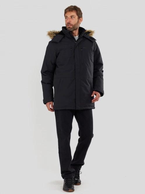 Fundango Spirit Parka Jacket férfi télikabát fekete színben 4