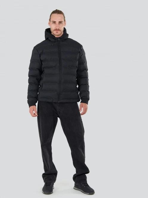 Fundango Patriot Padded Jacket férfi steppelt átmeneti kabát fekete színben 4