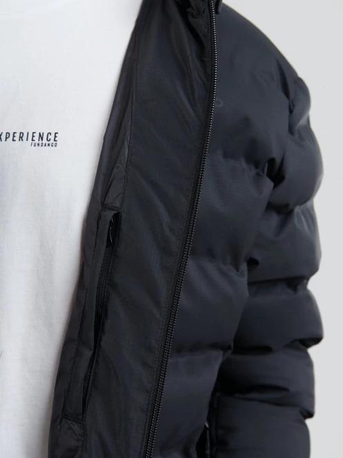 Fundango Patriot Padded Jacket férfi steppelt átmeneti kabát fekete színben 7