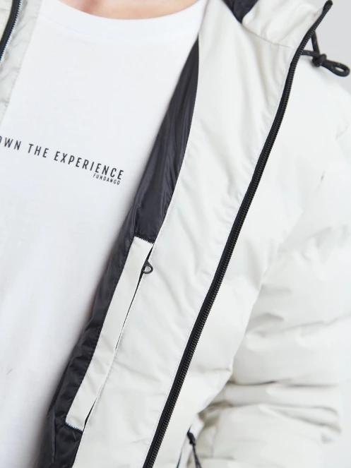 Fundango Patriot Padded Jacket férfi steppelt átmeneti kabát homok színben 7