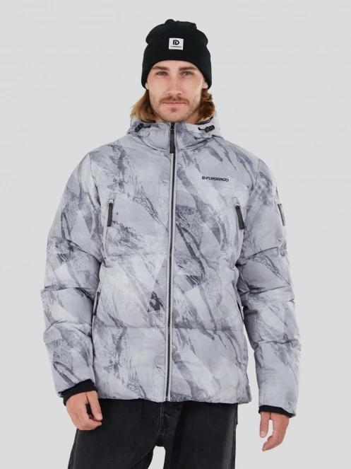 Fundango Ewan Puffer Jacket férfi átmeneti kabát szürke színben 2