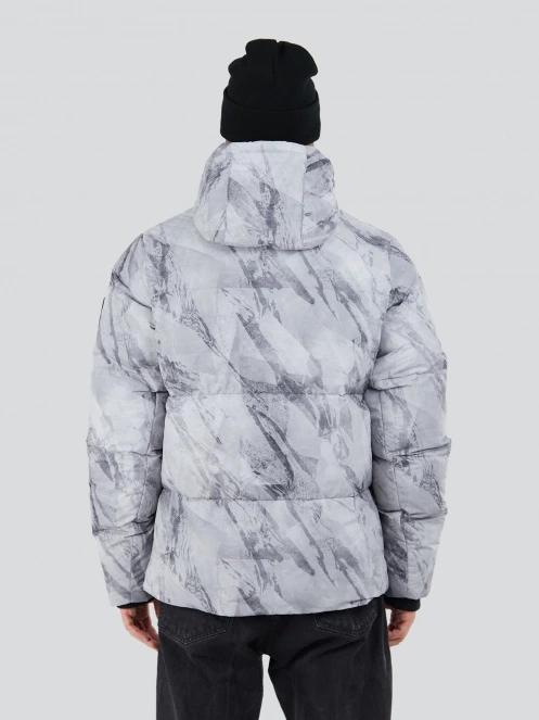 Fundango Ewan Puffer Jacket férfi átmeneti kabát szürke színben 3