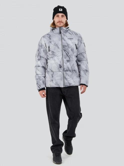 Fundango Ewan Puffer Jacket férfi átmeneti kabát szürke színben 4