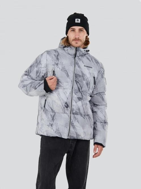 Fundango Ewan Puffer Jacket férfi átmeneti kabát szürke színben 5