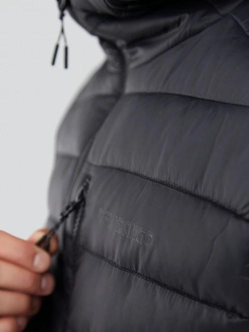 Fundango Matt Hooded Jacket férfi steppelt átmeneti kabát fekete színben 7
