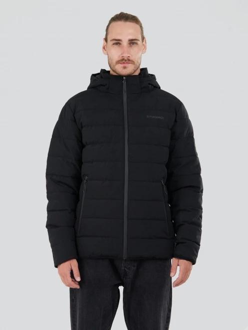 Fundango Hubble Padded Jacket férfi steppelt átmeneti kabát fekete színben 2