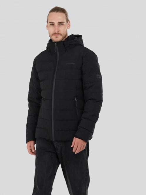 Fundango Hubble Padded Jacket férfi steppelt átmeneti kabát fekete színben 5