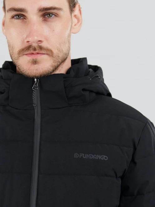 Fundango Hubble Padded Jacket férfi steppelt átmeneti kabát fekete színben 6
