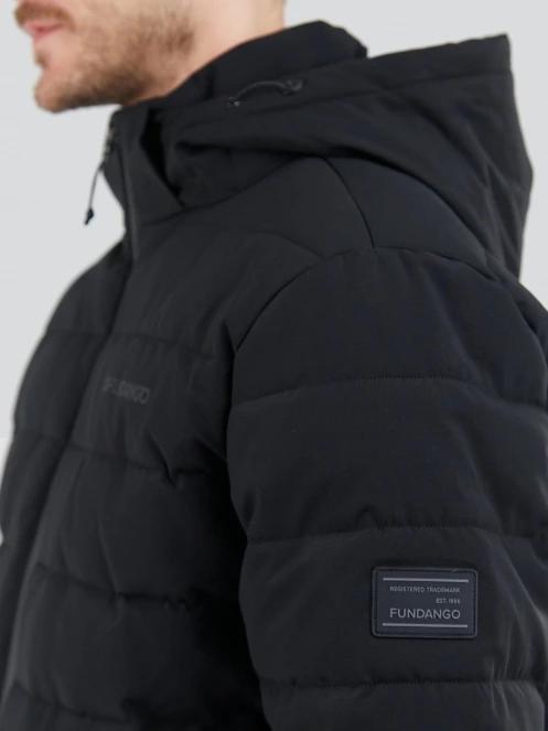 Fundango Hubble Padded Jacket férfi steppelt átmeneti kabát fekete színben 7