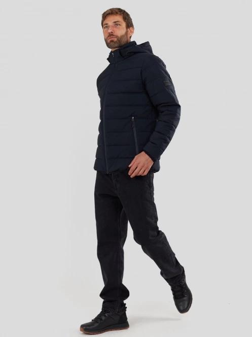 Fundango Hubble Padded Jacket férfi steppelt átmeneti kabát sötétkék színben 5