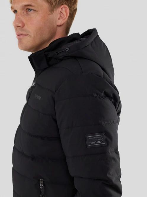 Fundango Hubble Padded Jacket férfi steppelt átmeneti kabát fekete színben 5