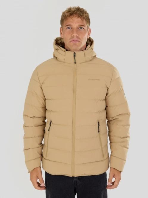 Fundango Hubble Padded Jacket férfi steppelt átmeneti kabát sárga színben 2