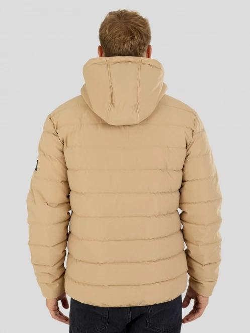 Fundango Hubble Padded Jacket férfi steppelt átmeneti kabát sárga színben 3