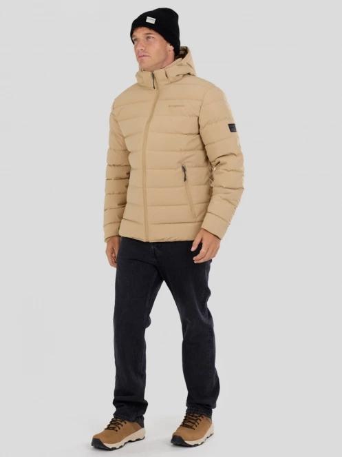 Fundango Hubble Padded Jacket férfi steppelt átmeneti kabát sárga színben 4
