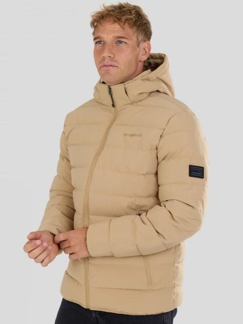Fundango Hubble Padded Jacket férfi steppelt átmeneti kabát sárga színben 6