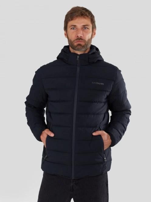 Fundango Hubble Padded Jacket férfi steppelt átmeneti kabát sötétkék színben 2