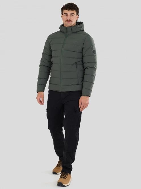 Fundango Hubble Padded Jacket férfi steppelt átmeneti kabát fekete színben 5