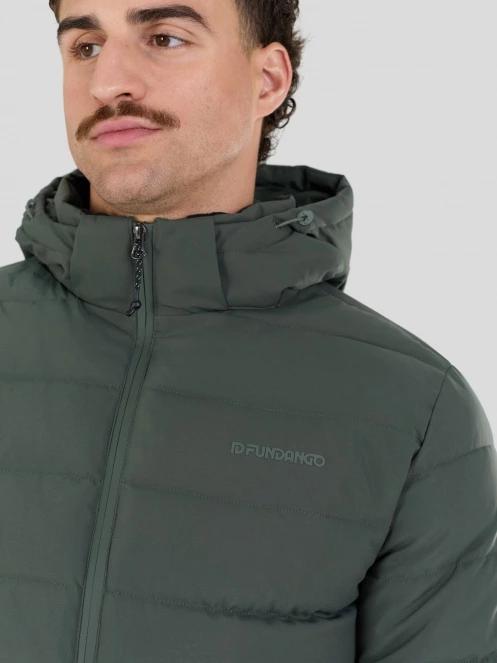 Fundango Hubble Padded Jacket férfi steppelt átmeneti kabát fekete színben 8