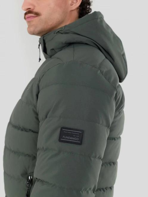 Fundango Hubble Padded Jacket férfi steppelt átmeneti kabát fekete színben 9