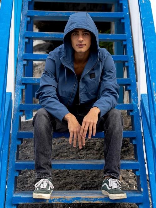 Fundango Clayton Casual Jacket férfi átmeneti kabát sötétkék színben 11
