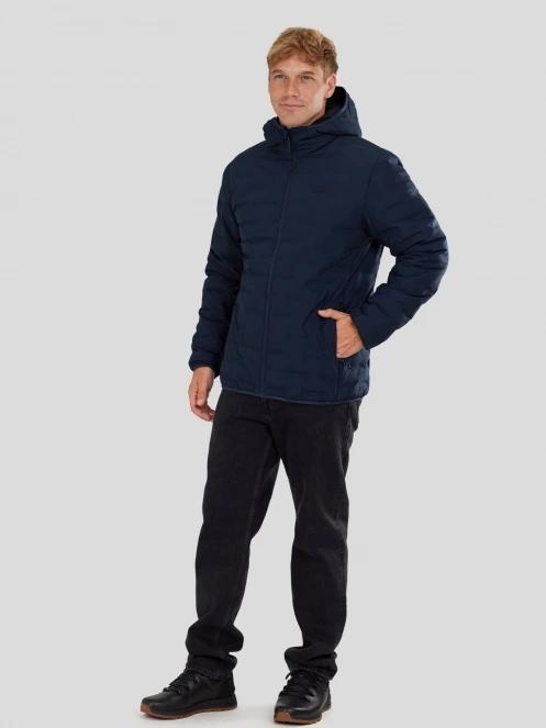 Fundango Smoke Eco Hooded Jacket férfi túrakabát sötétkék színben 4